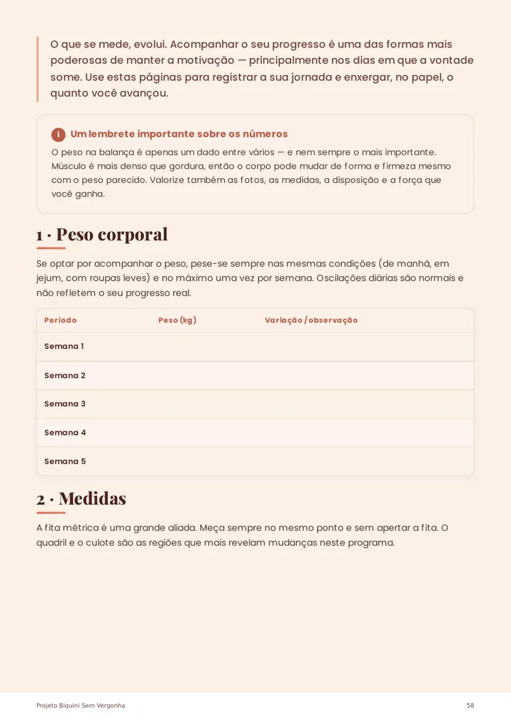 Checklist para acompanhar a evolução